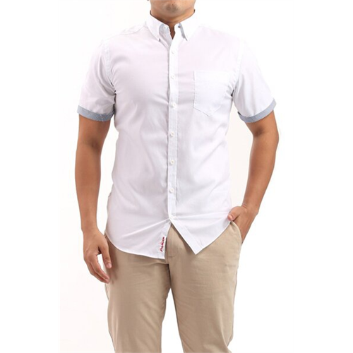 Premium Solid Colour Short Sleeve Oxford Shirt