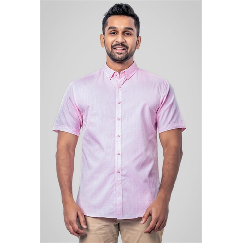 Premium Solid Cotton Slim Fit Short Sleeve Shirt