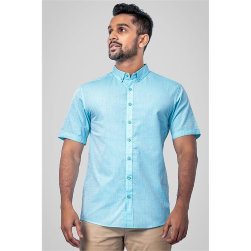 Premium Solid Cotton Slim Fit Short Sleeve Shirt