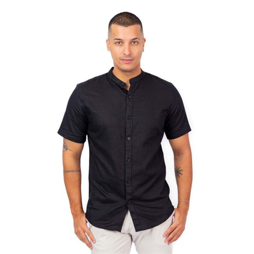 Premium Solid Linen Short Sleeve Shirt