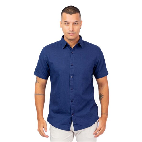 Premium Solid Linen Short Sleeve Shirt