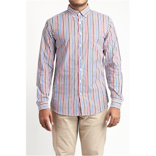 Premium Striped Regular Fit Long Sleeve Cotton Shirt