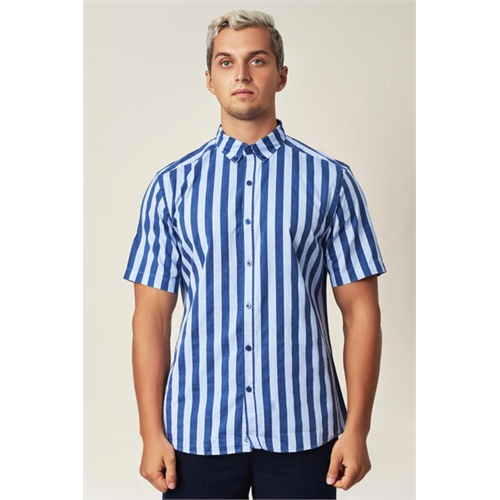 Premium Striped Short Sleeve Shirt