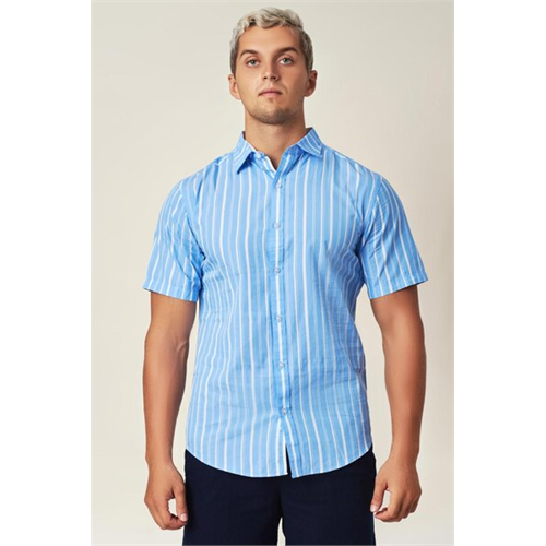 Premium Striped Short Sleeve Shirt