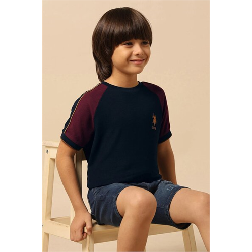 Us Polo Boys Colour Blocked Regular Fit T-Shirt