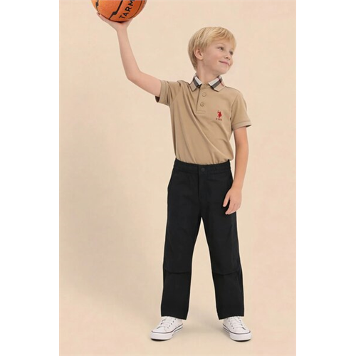 Us Polo Boys Solid Relaxed Fit Trousers