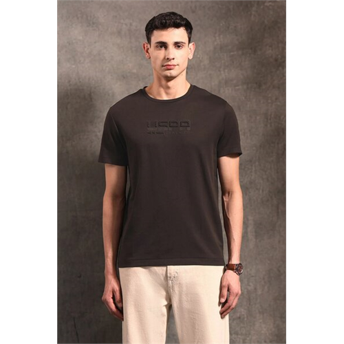 Us Polo Brand Embossed Black & Gold T-Shirt