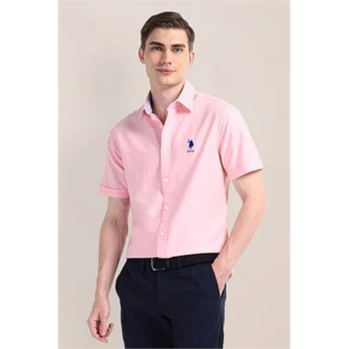 Us Polo Pure Cotton Solid Shirt