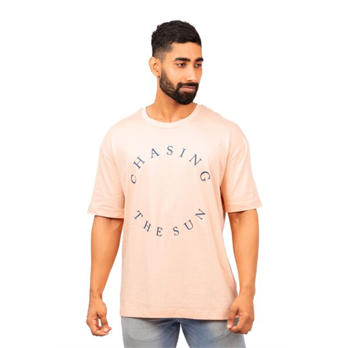 Wyos Dull Pink Crew Neck TShirt