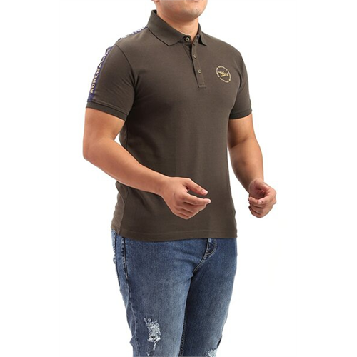 Wyos Printed Solid Colour Polo T-Shirt