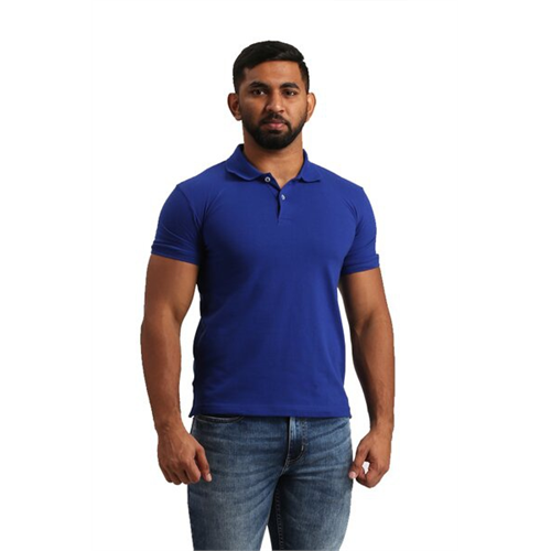 Wyos Solid Colour Basic Polo T-Shirt