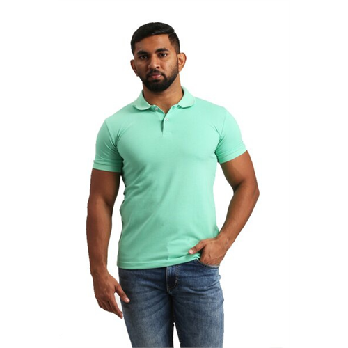 Wyos Solid Colour Basic Polo T-Shirt