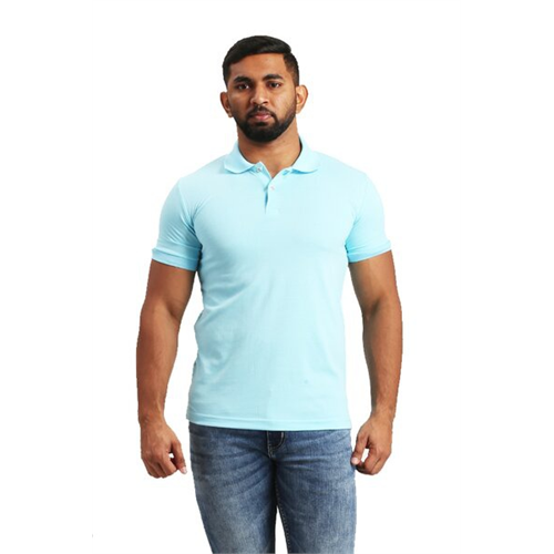 Wyos Solid Colour Basic Polo T-Shirt