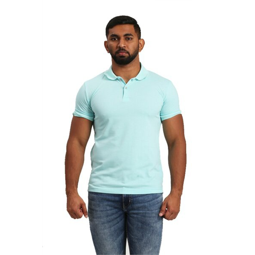 Wyos Solid Colour Basic Polo T-Shirt