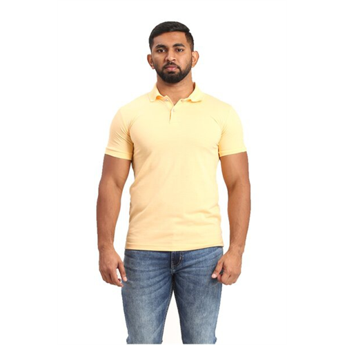 Wyos Solid Colour Basic Polo T-Shirt