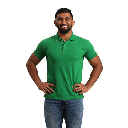 Wyos Solid Colour Basic Polo T-Shirt