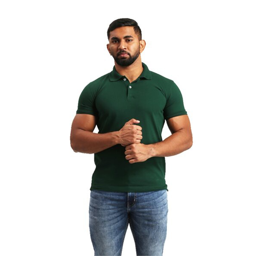 Wyos Solid Colour Basic Polo T-Shirt