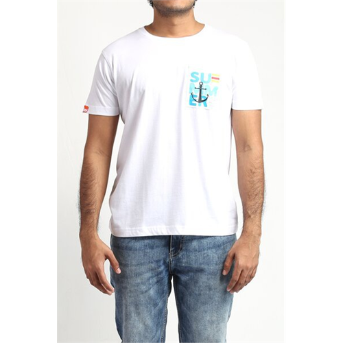 Wyos Solid Colour Casual T-Shirt