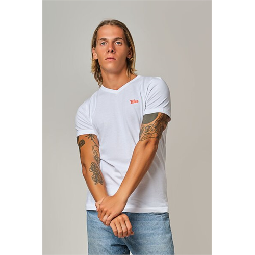 Wyos Solid V Neck T-shirt