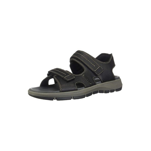 Clarks Mens Brixby Shore Black Sandals