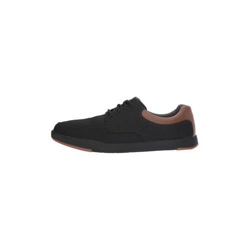 Clarks Mens Step Isle Lace Black Shoes