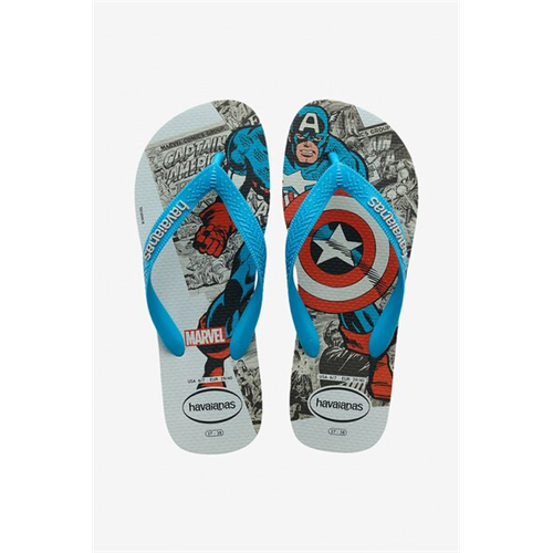 Havaianas Men's Top Marvel Classics Turquoise Flip Flops