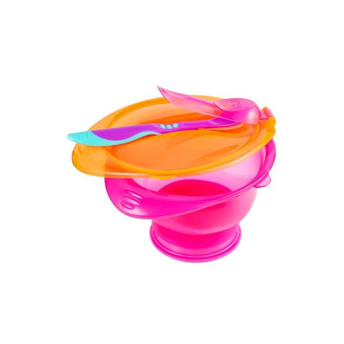 Mothercare Pink Twist And Lock Suction Bowl Set