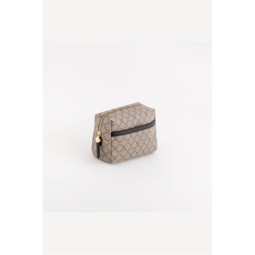 Carpisa Taupe Black Womens Cosmetic Pouch