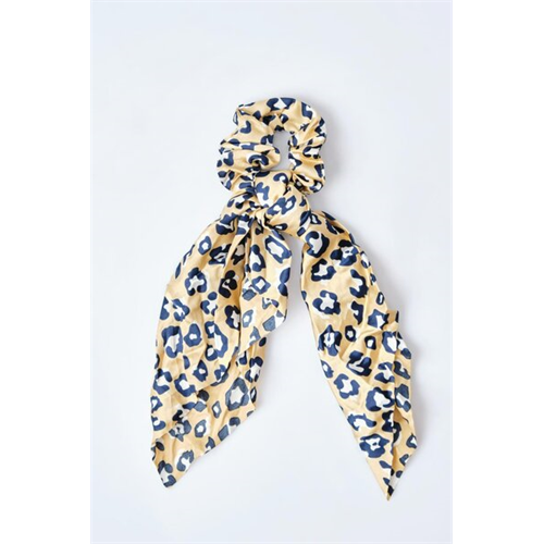 Backstage Beige Leopard Printed Scrunchies