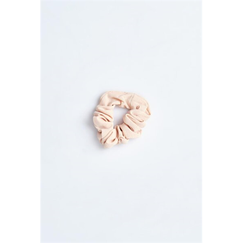 Backstage Beige Solid Scrunchies