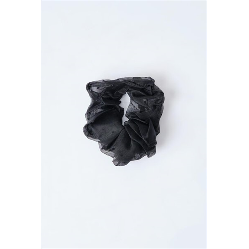 Backstage Black Mesh Scrunchies