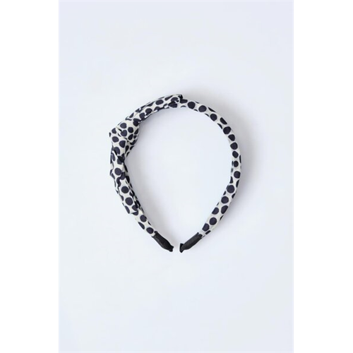 Backstage Black & White Polka Dot Head Band