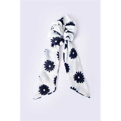 Backstage Black & White Tail Scrunchies