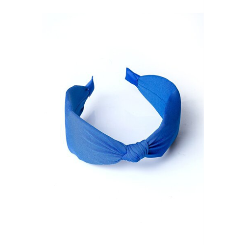 Backstage Blue Fabric Knotted Head Band