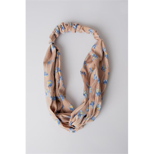 Backstage Blue Floral Print Head Band