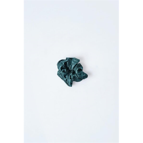 Backstage Green Shiny Scrunchies