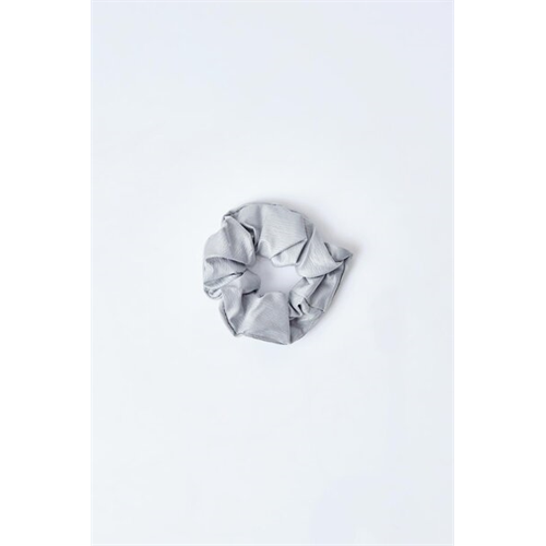 Backstage Grey Solid Scrunchies