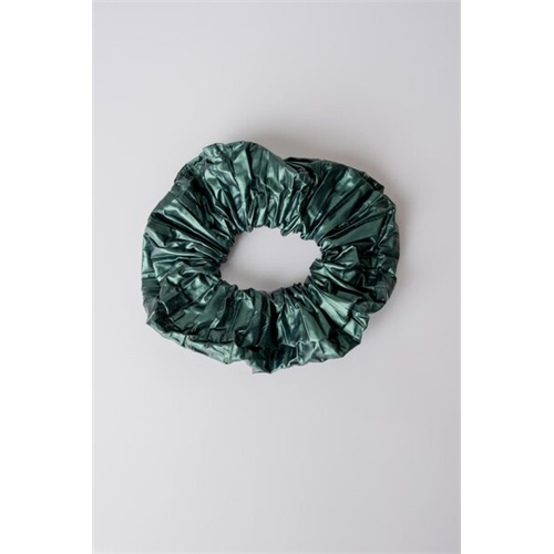 Backstage Metallic Dark Green Scrunchie