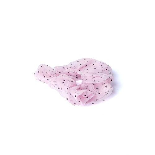 Backstage Pink Polka Dot Scrunchie