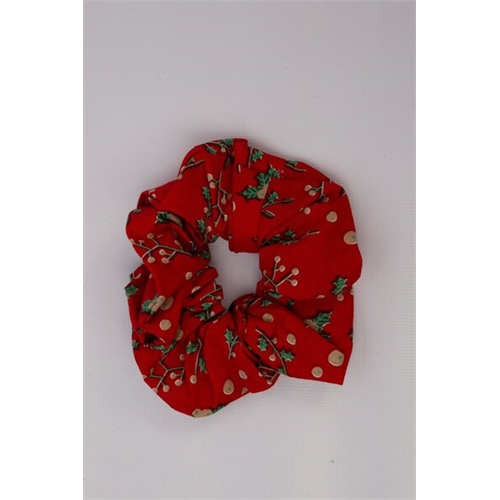 Backstage Red Printed Scrunchies