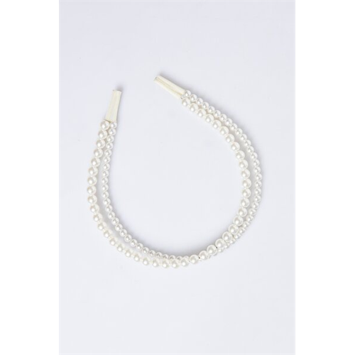 Backstage White Pearl Headband