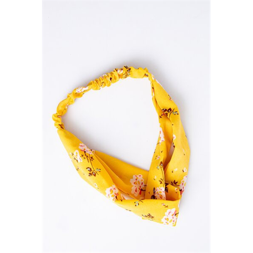 Backstage Yellow Printed Headband