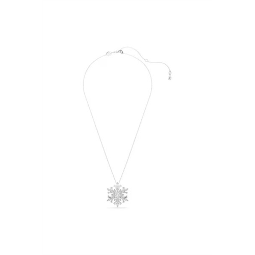 Swarovski Idyllia Snowflake Rhodium Plated Pendant