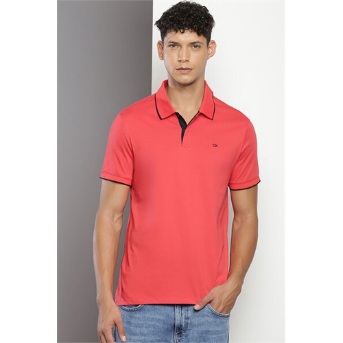 Calvin Klein Men's Red Perf Polo