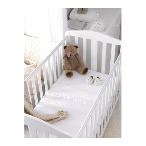 Mothercare Whitecolour Jersey Cotton Fitted Moses Basket/Pram Sheets - 2 Pack