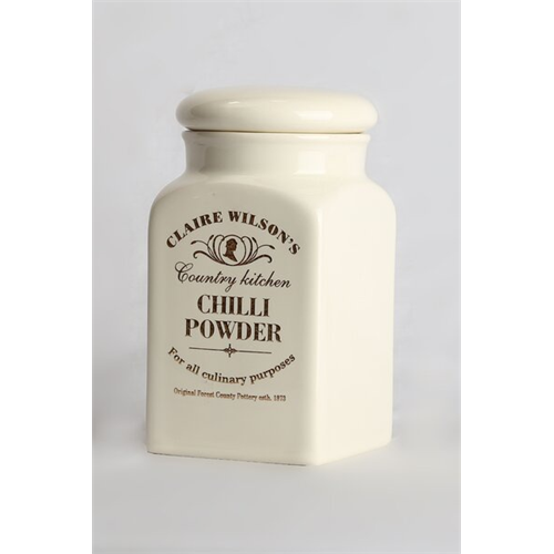 Odel Chilli Powder Storage Jar Ceramic White
