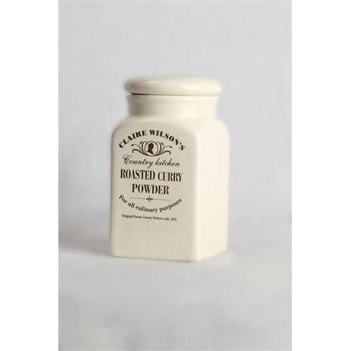 Odel Roasted Curry Powder Storage Jar Ceramic White