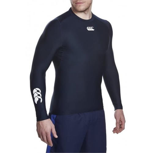 Canterbury Black Logo Men's Rugby Long Sleeve Top