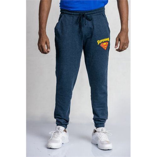 DC Comics Superman Solid Color Logo Printed Joggers