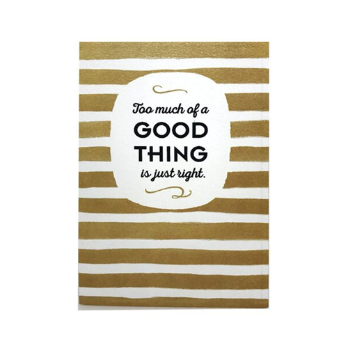 Hallmark Gold Thick Lines White Word Balloon Everday Greeting Card